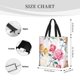 thumbnail image 3 of Easygdp Colorful Flowers Bolsa Tote para Mujer, Bolso de Hombro para Trabajo, Playa, Viajes, Compras y Supermercado, 3 of 7