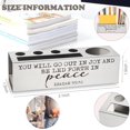thumbnail image 2 of shiyou-Isaiah 55:12 Bible Verse Pen and Pencil Holder, You Will Go Out in Joy Scripture Desk Accessory, Christian Spiritual Thank You Appreciation Gift, Stainless Steel Pencil Holder for Graduation E, 2 of 4
