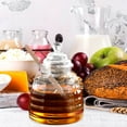 thumbnail image 1 of OULII 1 Set of Honey Pot and Dipper Glass Container for Food Packaging Beekeepers, 1 of 8