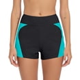 thumbnail image 5 of RYDCOT ‌Women’s High Waisted Period Swimwear Bottoms with Color Block Design, Leakproof & Quick-Dry‌ Light Blue, 5 of 6