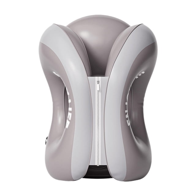 Almohada de viaje para el cuello, accesorio portátil multifuncional, esencial para viajar, ergonómica Gris L