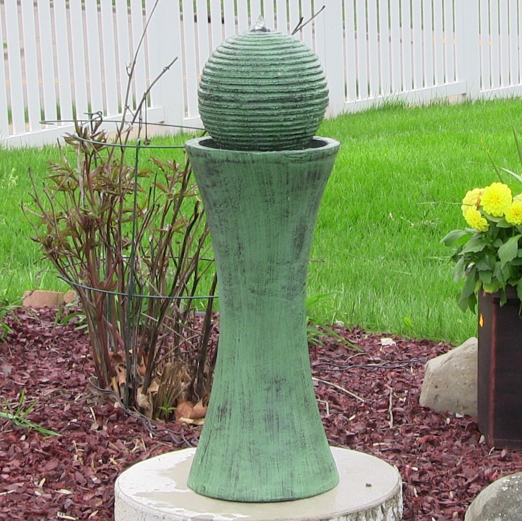 Sunnydaze Desert Spring Solar-on-Demand Outdoor Water Fountain, 30 Inch Tall by Sunnydaze Decor