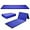 Blue, variant on Killeryuki 4'x8' Gymnastics Mat, 2" Thick Folding Tumbling Mat with Carrying Handles, Foldable Gym Mat with Hook and Loop Fastener, Cheer Mats for Kids Adults Home Exercise Aerobics Fitness-Black