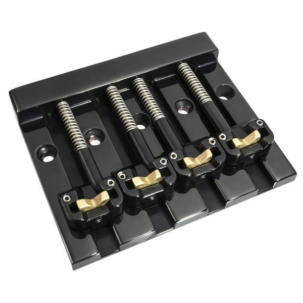 Hipshot KickAss Highmass Bass Bridge for 5bolt Fender, Black