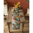 thumbnail image 4 of Hokiten Table Runners 90 Inches Long Dress Scarves, Summer Botanical Farmhouse Coffee/Dining/Kitchen Table Runner for Living Room, Tropical Plants Birds Farmhouse 13x90 Inch, 4 of 7