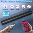 thumbnail image 2 of Sound Bar for Smart TV, 100W Bluetooth 5.3 Soundbar, 2-in-1 Detachable Sound Bar for TV, ARC/Optical/AUX, Surround Sound System for TV, Home Theater Speaker TV/PC/Projector, 2 of 7