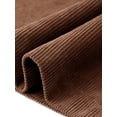 thumbnail image 5 of Agnes Orinda Women's Plus Size Halloween Outfits Corduroy Skirts Button Decor Vintage Elastic High Waist A-line Midi Skirt with Pockets 3X Brown, 5 of 6