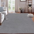 thumbnail image 7 of Runner Rug,Modern Solid Textured Hallway Runner Rug,Low Pile Non-Slip Stain Resistant Area Rug for Home,Office,Machine Washable, 7 of 7