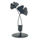thumbnail image 1 of Candelabro cónico con doble hoja de Ginkgo, candelabro para regalo, candelabro para fiesta, aniversario, Navidad Negro, 1 of 9