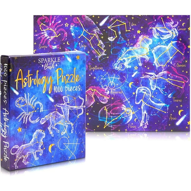 1000 Pieces Galaxy Jigsaw Puzzles For Adults Zodiac Astrology Double Sided 27 X In Walmart Com Walmart Com