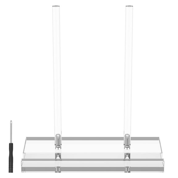 FKSZLL Acrylic Display Stand Transparent Acrylic Book Display Stand Tabletop Art Display Clear Easel Stand for Vinyl Record Books Plates Pictures Frames