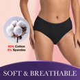 thumbnail image 4 of Ropa interior para incontinencia REELINDRY, lavable para mujer, paquete de 3 unidades, 2XL, 4 of 8