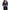 Dark Blue, variant on WXLWZYWL Open Front Blazer for Women 3/4 Sleeve Solid Color Draped Collar Ruffle Hem Work Office Blazer Cardigan Suit Jacket