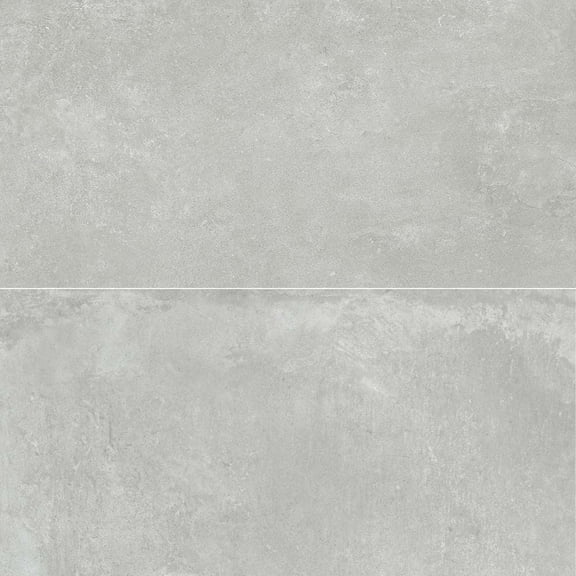 The Tile Life Ledger 24" x 48" Gris Matte Porcelain Floor and Wall Tile 2-Piece