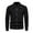 Black, variant on safuny Men's Classic Cardigan Sweaters Stand Collar Slim Casual Knitted Sweater long sleeve button Black L