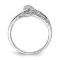 thumbnail image 2 of Sterling Silver Rhodium Plated Diamond Fashion Ring QR5794, 2 of 6