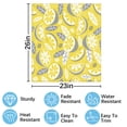 thumbnail image 2 of yellow gray color citrus fruits, leaves and branches Dishwasher Magnet Cover Decorative Sticker for Home Cabinet Kitchen 23" x26", 2 of 5