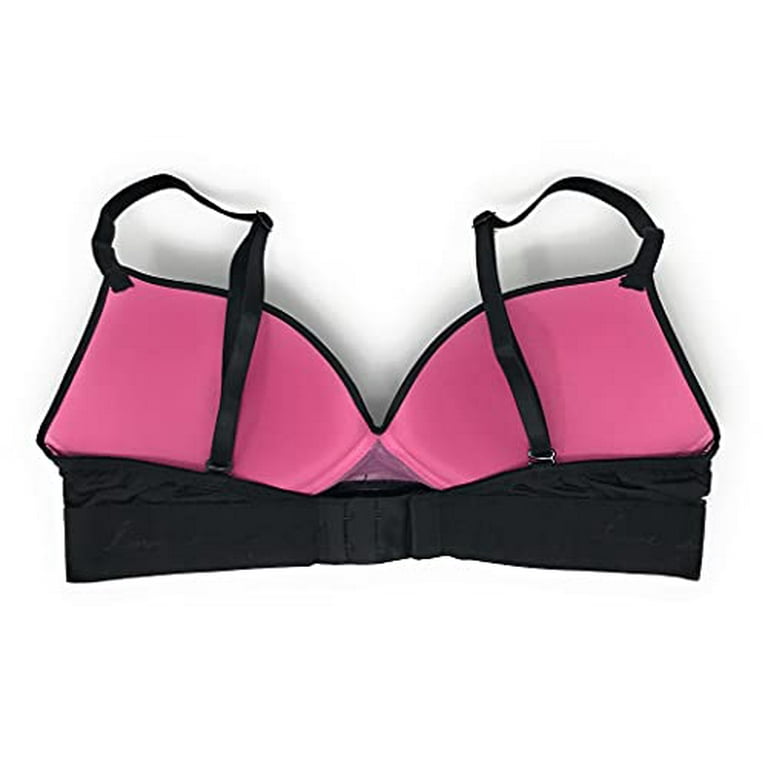 Victoria's Secret Pink Wear Everywhere Wireless Push-Up Bra 36C Black Solid  