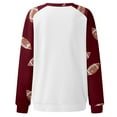 thumbnail image 4 of Fshinging Womens Sweatshirs Hoodie Tops Rugby Print Patchwork Long Sleeve Sport Casual Slim Ladies Outfits, 4 of 4