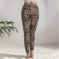 thumbnail image 5 of Trendfront Womens Leopard Print Leggings High Waisted Full Length Fitted Cheetah Print Pull On Casual Everyday Stretch Bottoms, 5 of 5