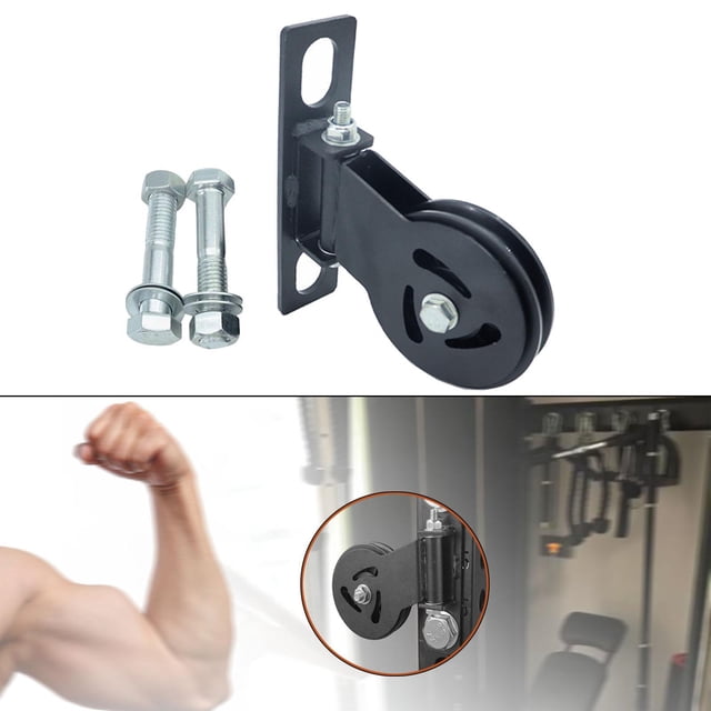 Polea de gimnasio con soporte para rack de potencia, accesorio de polea fija resistente para ejercicios de bajo, deporte, hogar, diámetro de