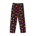 thumbnail image 3 of Vsdgher Geometric Hearts Print Mens Pajama Pants Sleep & Lounge Pants, PJ Bottoms With elastic waistb and Pockets, 3 of 5
