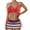 Red, variant on Enjoytime Womens Athletic 3 Piece Swimsuits with Drawstring Sexy Adjustable Backless Bikinis Sets with Boyshort Swimwear Womens Bathing Suits Tummy Control
