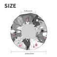 thumbnail image 6 of Kll Cats Group Pattern Shower Cap & Bath Cap For Women,Reversible Oversized Waterproof Shower Caps For All Hair Lengths,Elastic Reusable Bathing Hair Cap, 6 of 9