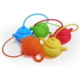 thumbnail image 2 of Silicone Tea Infuser Tea Diffuser With Lid Reusable Silicone Filters (Green), 2 of 2