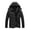 Black, variant on XMMSWDLA Tops for Men Autumn And Winter Leisure Thickening Plus Fluff Liner Cotton Jacket