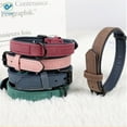 thumbnail image 6 of Deago Soft Padded Leather Dog Collar Adjustable & Durable Pet Collars for Small Medium Large Dogs Puppy Cat (Blue, M), 6 of 10
