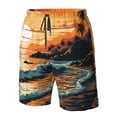 thumbnail image 4 of Fotbe Serene Ocean Sunset Trajes de Baño Estampados para Hombre, Shorts de Verano de Secado Rápido, Ropa de Playa, Bañadores-X-Large, 4 of 6