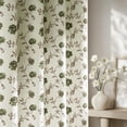 thumbnail image 1 of Cortinas Beauoop con estampado floral verde, 100% opacas, 214 x 213 cm, 2 paneles, 1 of 9