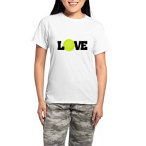 CafePress - Tennis Love Pajamas - Women's Short Sleeve Print T-Shirt and Pants Light Cotton Pajama Set
