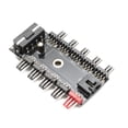 thumbnail image 3 of Chassis Fan Hub CPU Cooling 10 Port 12 V Molex to PWM Connector with 4 Pin 3 Pin Efficient PC-Fan Controller System with Adhesive Tape Dedicated Supply from PSU to Link Multiple Points, 3 of 7