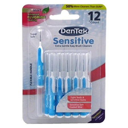 DenTek Sensitive Easy Brush Interdental Cleaners, Mint, 14
