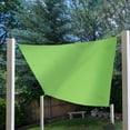 thumbnail image 2 of 9.75' Bright Lime Green Square Outdoor Patio Sun Shade Tarp, 2 of 2