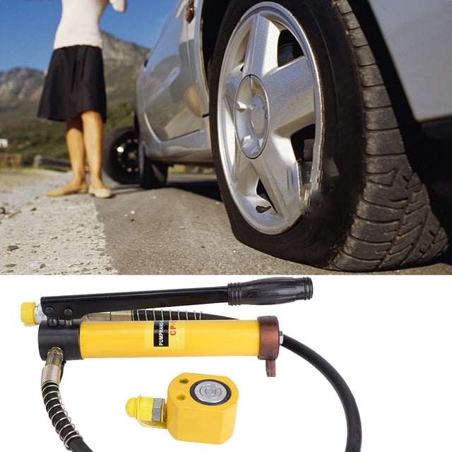 Manual Hydraulic Pump, 10T Hydraulic Jack, For Frame Repair Construction Work Car Body Car Repairs