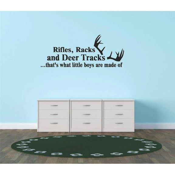 New Wall Ideas Deer Tracks ...That'S What Little Boys Are Made Of Hunting 12"X26" Sports Quote Sign Banner