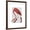 Brown Frame, variant on Art.com Flamingo in Pink Boots Art Print by Fab Funky, 12" x 16"