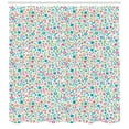 thumbnail image 3 of Ambesonne Cartoon Shower Curtain, Floral Pattern Polka Dots, 69"Wx70"L, Multicolor, 3 of 3