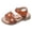 Z01-N-Brown, variant on enyan Little Girl Sandals,Toddler Girls Sandals Little Girls Kids Summer Shoes Toddler Sandals,Brown,Size 12