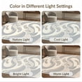 thumbnail image 7 of ODIKA 6'x9' Ultra-Soft Area Rug, Abstract Dreamy Cream Dot Motif Asymmetric Geometric Boho Galaxy None Washable, Bare feet friendly, Silk-Touch for Guest Room, Bedroom, 7 of 7