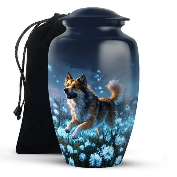 KARYLIZ Dog Funeral Urns For Adult Ashes Men & Women - Cremation Urns For Human Ashes - Large Funeral Adult Urn for Male and Female Cremains - Decorative Memorial Urn