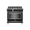 thumbnail image 3 of Bertazzoni Heritage 36 inch All Gas Range, 6  Burner - HERT366GASNET, 3 of 4