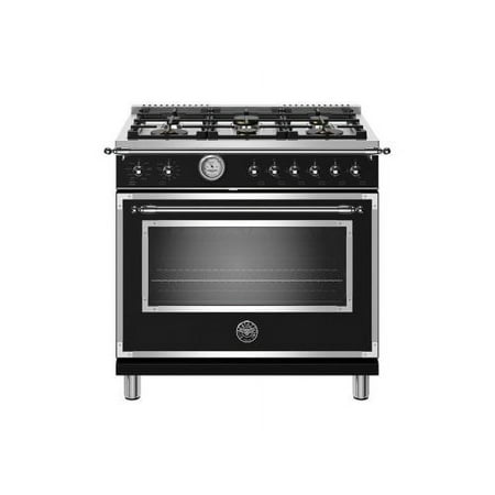 Bertazzoni - Heritage Series 5.9 Cu. Ft. Freestanding Gas Convection Range - Black