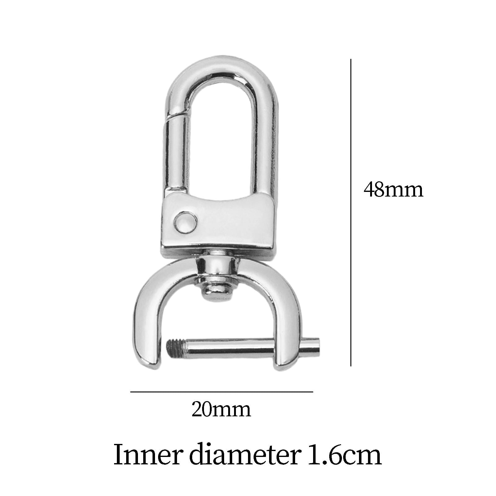 Mousqueton Sac A Main - Akozon 20Pcs Zinc Alloy Bag Clasps Swivel Trigger  Clips Keychain Key Ring Hooks (32mm)