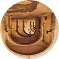 thumbnail image 1 of Ahgly Tapis Rond Lavable en Machine Intérieur Transitionnel Orange, 4 Pieds Rond, 1 of 7