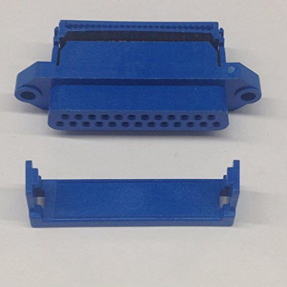 25S-IDC-SR 25 Pin Female D-Sub Connector with IDC Ribbon Cable Termination with Strain Relief (1 piece) - 25S-IDC-SR