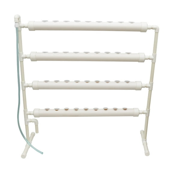INTBUYING Hydroponic 36 Holes Plant Site Grow Kit Garden System Vegetable Ladder Style Single-Sided Terraced Field Type